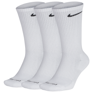 Nike 3 Pack Dri-FIT Plus Crew Socks - Men's - Black/White