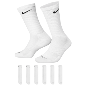 Nike 6 Pack Everyday Plus Cushioned Socks - Men's - Black/White