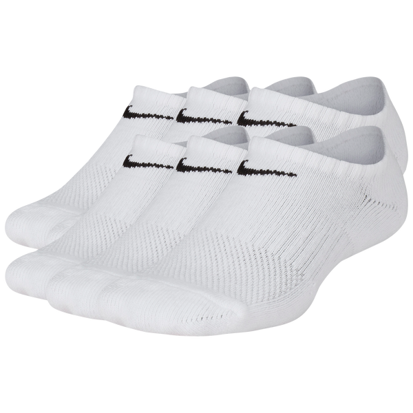 Nike 6 Pack Cushioned No-Show Socks - Boys' Grade School - Black/White - Image 2