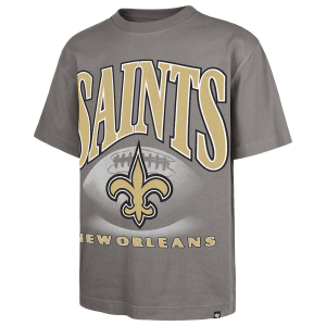 47 Brand NFL New Orleans Saints Power S/S T-Shirt - Men's - Wolf Grey