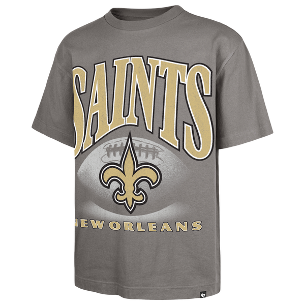 47 Brand NFL New Orleans Saints Power S/S T-Shirt - Men's - Wolf Grey