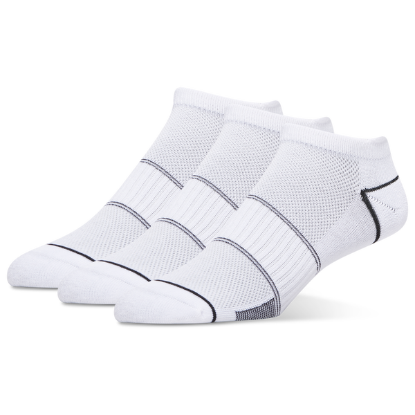 CSG Run Tab No Show Tech Socks 3 Pack - Men's - White