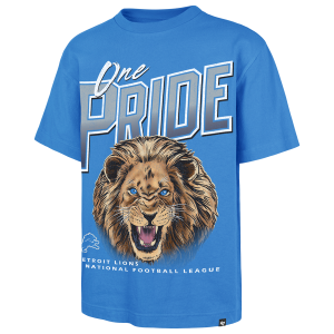 47 Brand NFL Detroit Lions Wild S/S T-Shirt - Men's - Blue Raz