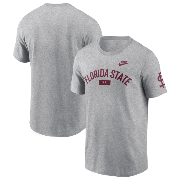 Nike Florida State Arch Short-Sleeve T-Shirt - Men's - Gray