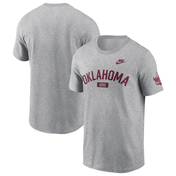 Nike Oklahoma Arch Short-Sleeve T-Shirt - Men's - Gray