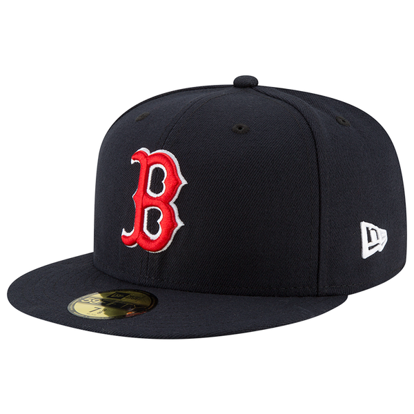 New Era Red Sox 59Fifty Authentic Cap - Adult - Navy/Red