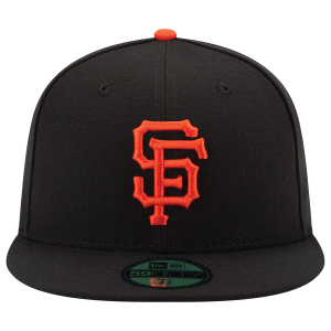 New Era Giants 59Fifty Authentic Cap - Adult - Black/Blue/Red