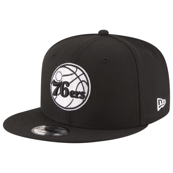 New Era 76ers Bow Snapback - Men's - White/Black