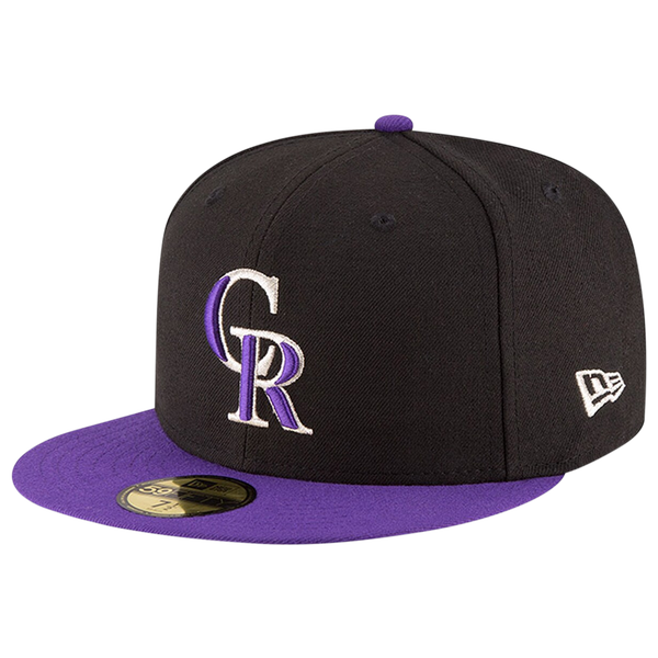 New Era Rockies 59Fifty Authentic Cap - Adult - Black
