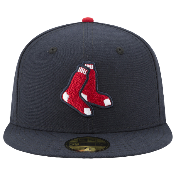 New Era Red Sox 59Fifty Authentic Cap - Adult - Red/Navy - Image 2
