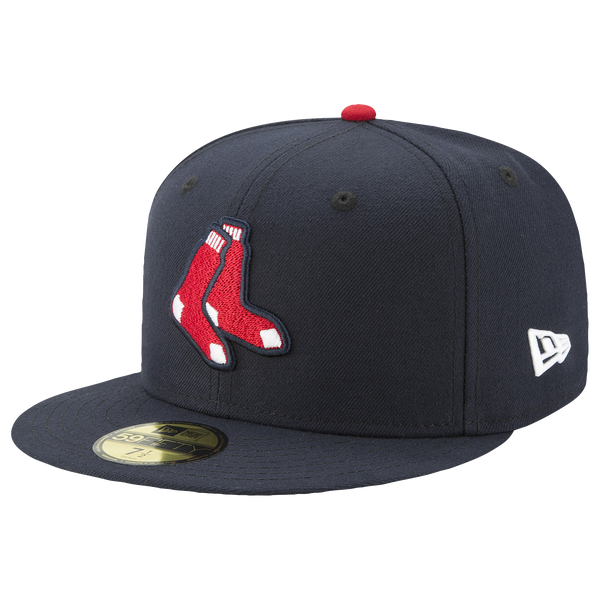 New Era Red Sox 59Fifty Authentic Cap - Adult - Red/Navy - Image 7