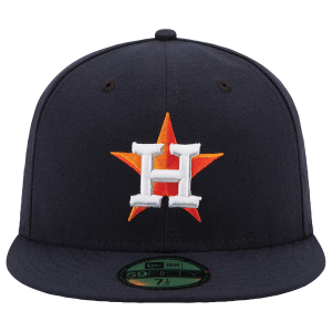 New Era Astros 59Fifty Authentic Cap - Adult - Red/Navy