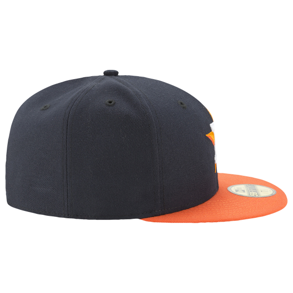 New Era Astros 59Fifty Authentic Cap - Adult - Orange/Navy - Image 4