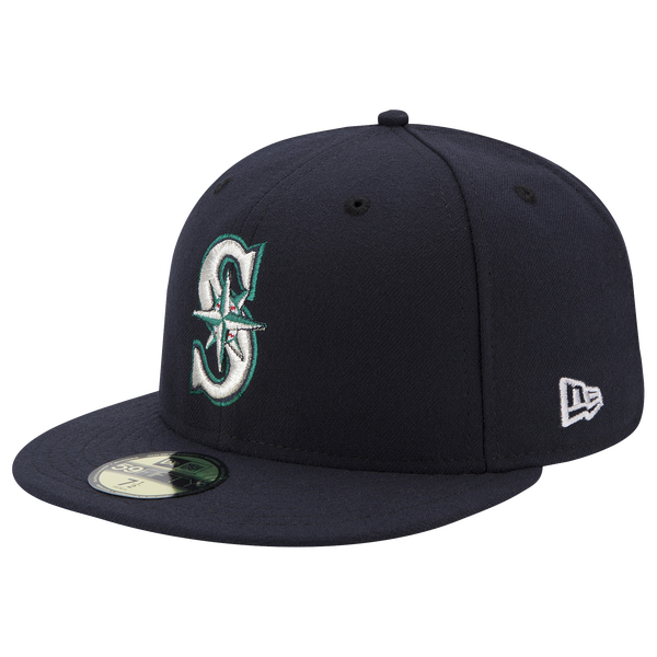 New Era Mariners 59Fifty Authentic Cap - Adult - Green/Navy - Image 5