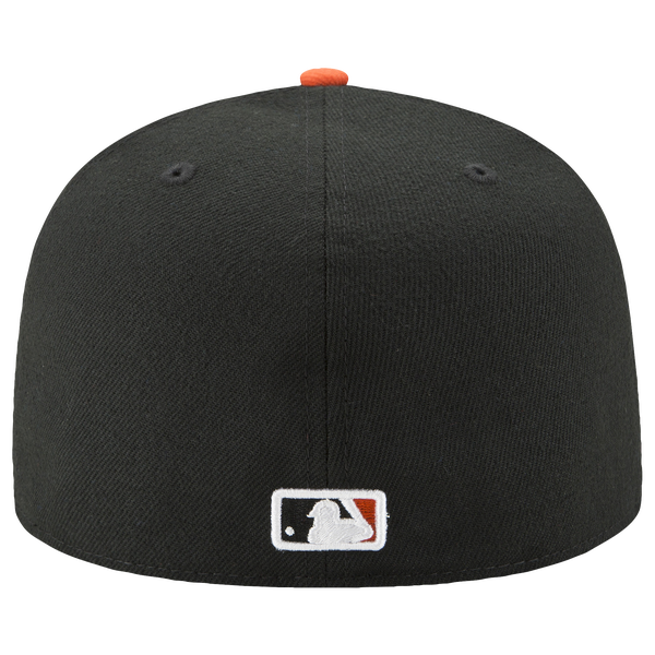 New Era Giants 59Fifty Authentic Cap - Adult - White/Black/Orange - Image 6