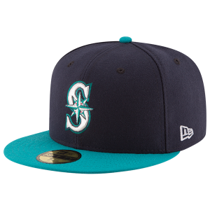 New Era Mariners 59Fifty Authentic Cap - Adult - Navy/Teal