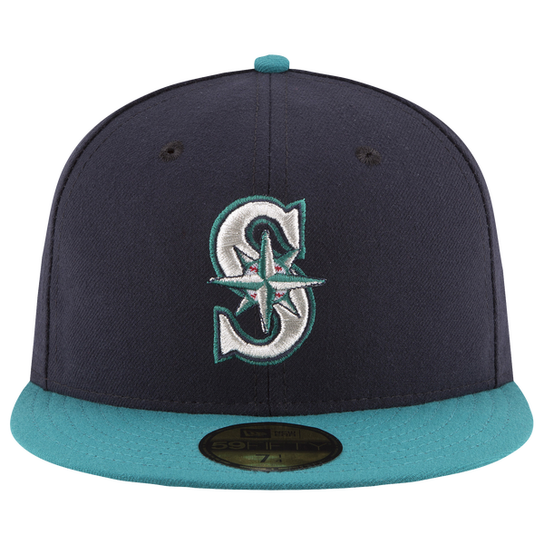 New Era Mariners 59Fifty Authentic Cap - Adult - Navy/Teal - Image 2