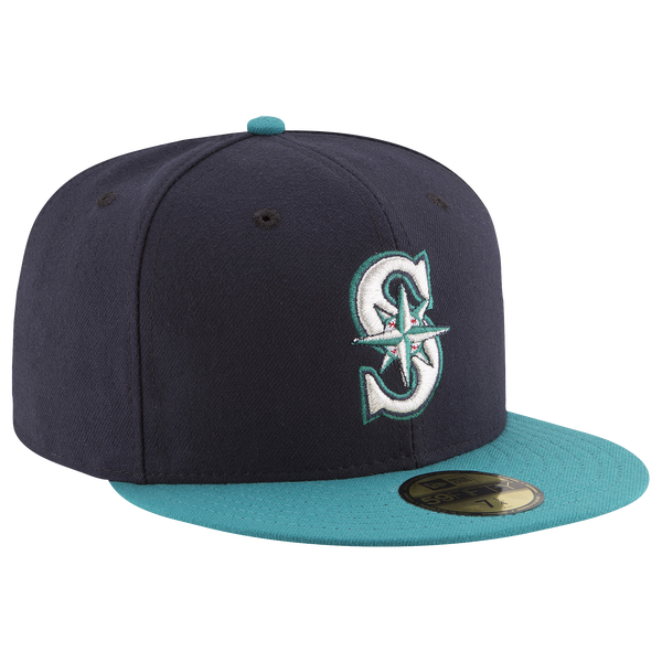 New Era Mariners 59Fifty Authentic Cap - Adult - Navy/Teal - Image 3
