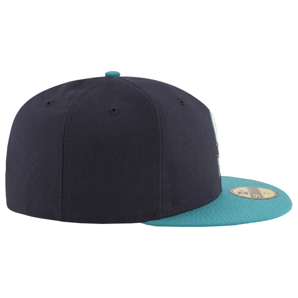 New Era Mariners 59Fifty Authentic Cap - Adult - Navy/Teal - Image 4