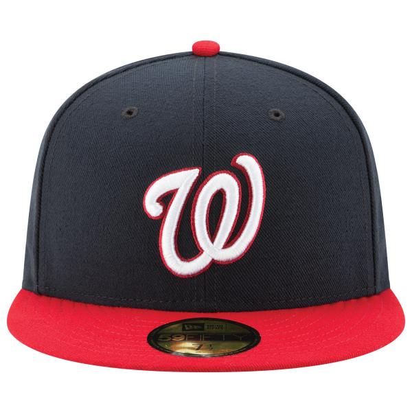 New Era Nationals 59Fifty Authentic Cap - Adult - Navy/Red - Image 3