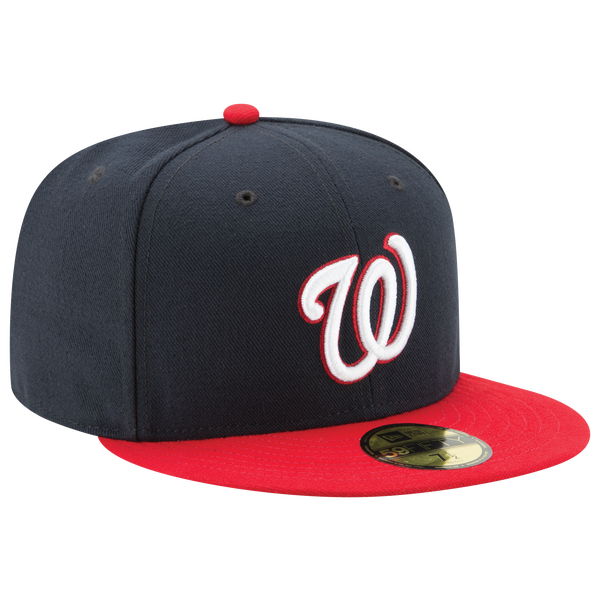 New Era Nationals 59Fifty Authentic Cap - Adult - Navy/Red - Image 4