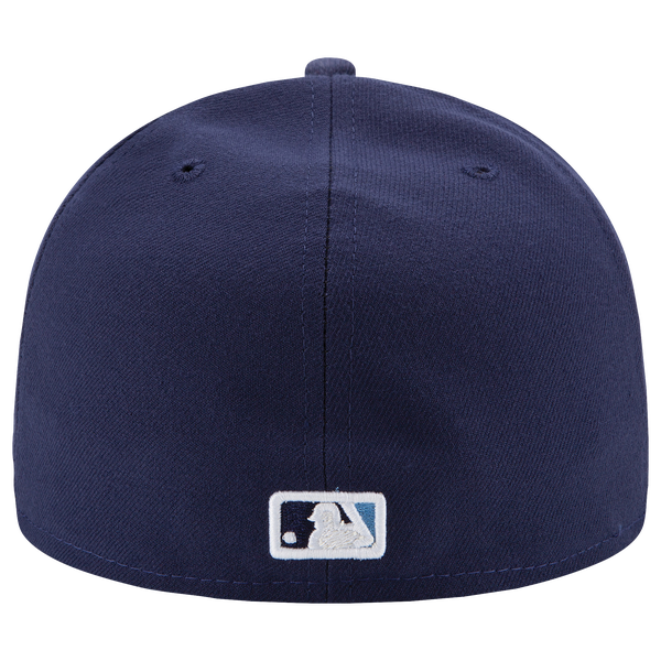 New Era Rays 59Fifty Authentic Cap - Adult - White/Navy - Image 6