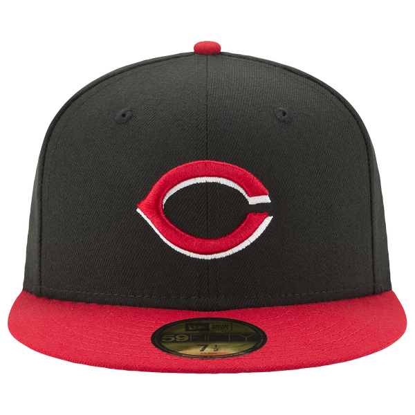 New Era Reds 59Fifty Authentic Cap - Adult - Red/Black