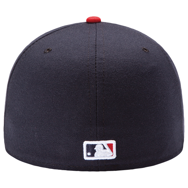 New Era Braves 59Fifty Authentic Cap - Adult - Navy/Red - Image 4