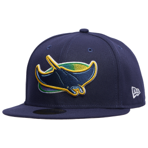 New Era Rays 59Fifty Authentic Cap - Adult - Blue/Multi