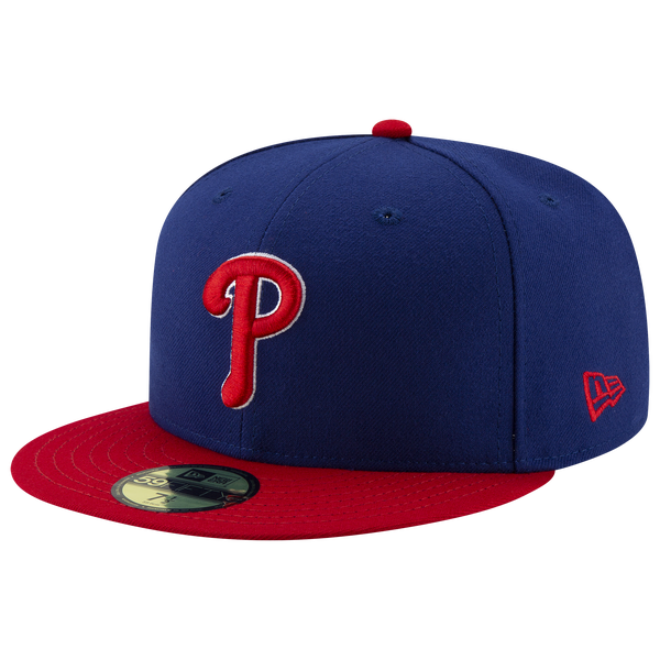 New Era Phillies 59Fifty Authentic Cap - Adult - Red/Royal - Image 2