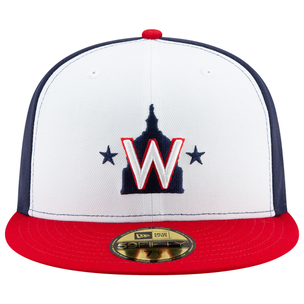 New Era Nationals 59Fifty Authentic Cap - Adult - White/Red/Red - Image 3