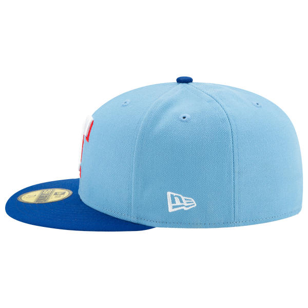 New Era Rangers 59Fifty Authentic Cap - Adult - Baby Blue/Royal/White - Image 6