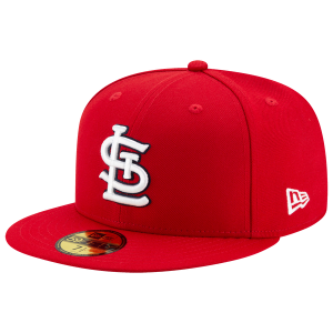 New Era Cardinals 59Fifty Authentic Cap - Adult - Red/White