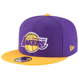 New Era Lakers QR 2T T/C Snapback - Men's - Yellow/Purple