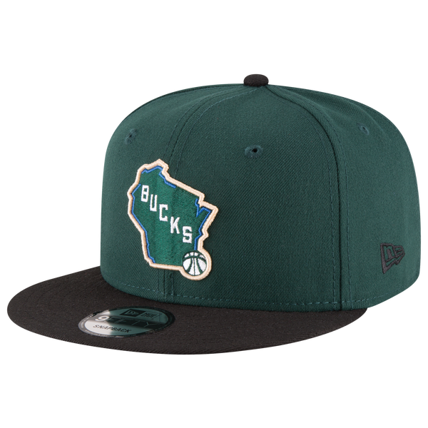 New Era Bucks 2T T/C - Men's - Black/Green