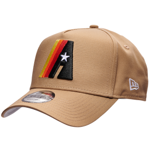New Era Astros 9Forty A Frame Cap - Men's - Khaki/White