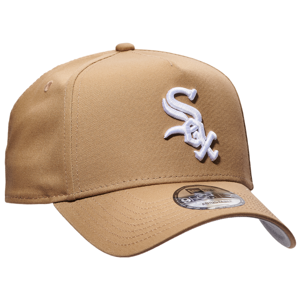 New Era White Sox 9Forty A Frame Cap - Men's - Khaki/White - Image 3