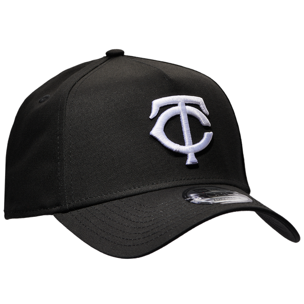 New Era Twins A Frame Adjustable Cap - Men's - Black/White - Image 3