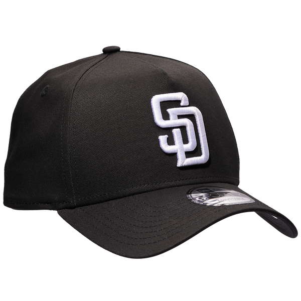 New Era Padres 9FORTY A-Frame Hat - Adult - White/Black - Image 3