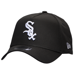 New Era White Sox 9FORTY A-Frame Hat - Adult - Black/White