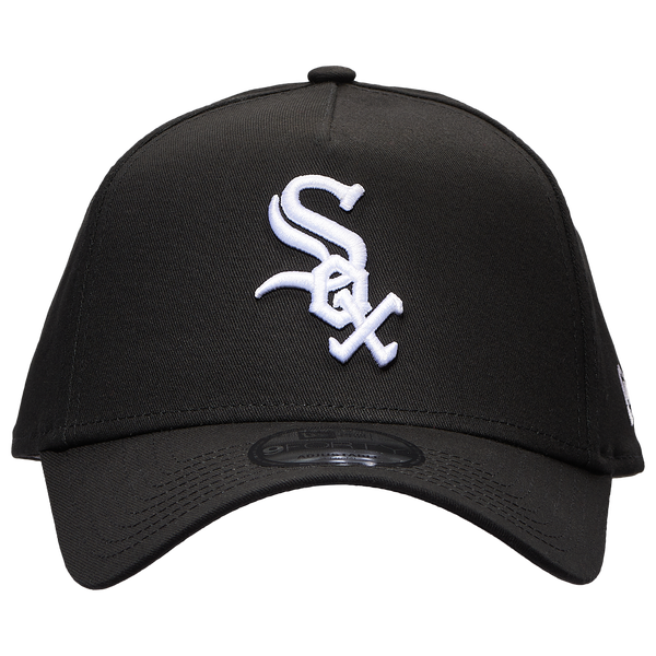 New Era White Sox 9FORTY A-Frame Hat - Adult - Black/White - Image 2