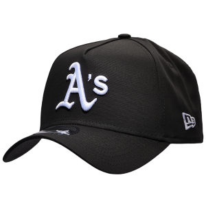 New Era Athletics 9FORTY A-Frame Hat - Adult - Black/White