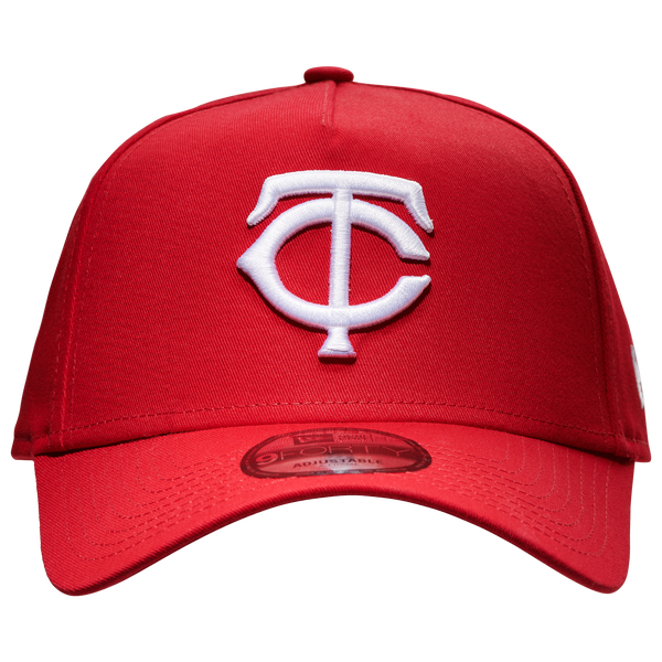 New Era Twins A Frame Adjustable Cap - Men's - White/Red - Image 2