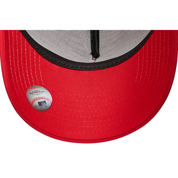 New Era Twins A Frame Adjustable Cap - Men's - White/Red - Image 5