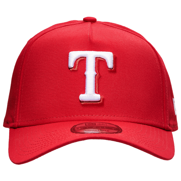 New Era Rangers 9FORTY A-Frame Hat - Adult - White/Red - Image 2