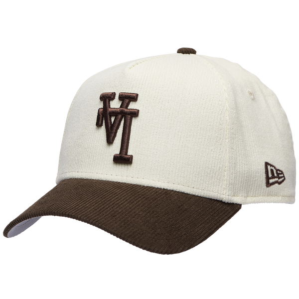 New Era Dodgers 9Forty A-Frame 2Tone Corduroy Upside - Adult - Brown/White/Brown