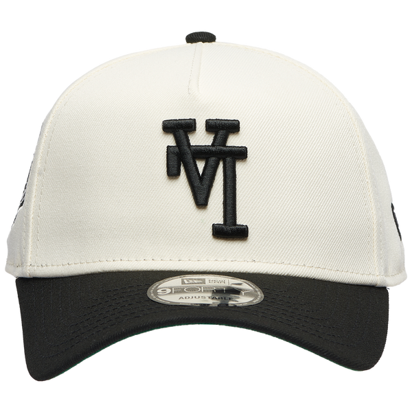 New Era Dodgers A-Frame Upside Two Tone Adjustable Cap - Men's - White/Black - Image 2