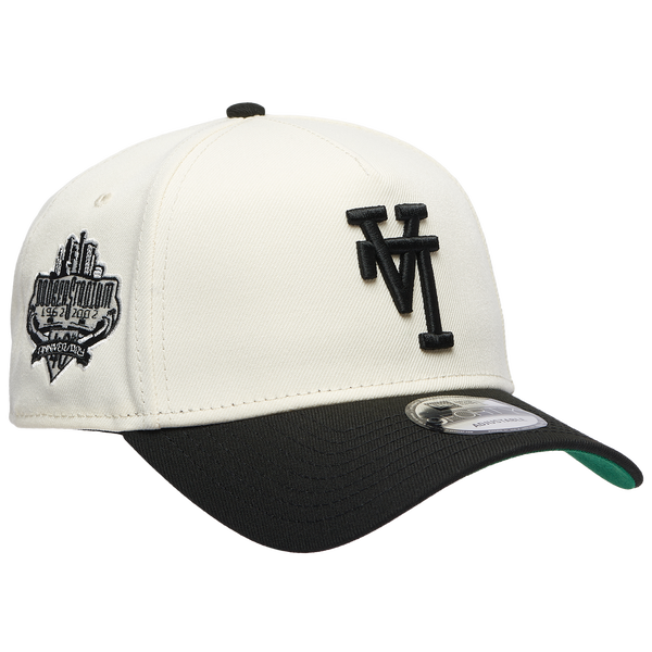 New Era Dodgers A-Frame Upside Two Tone Adjustable Cap - Men's - White/Black - Image 3