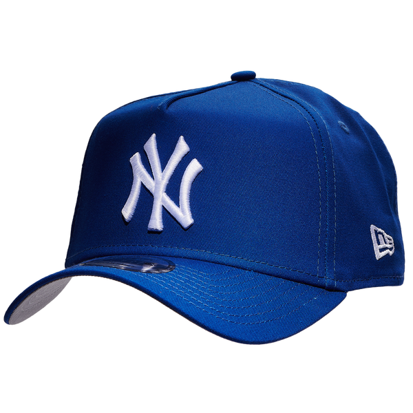 New Era Yankees A Frame Adjustable Cap - Men's - White/Royal - Image 2