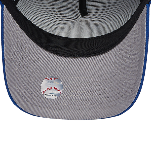 New Era Dodgers A Frame Adjustable Cap - Men's - White/Royal - Image 5